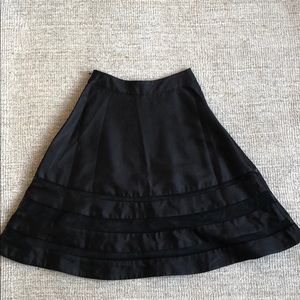 Cythnia Rowley black skirt with mesh details